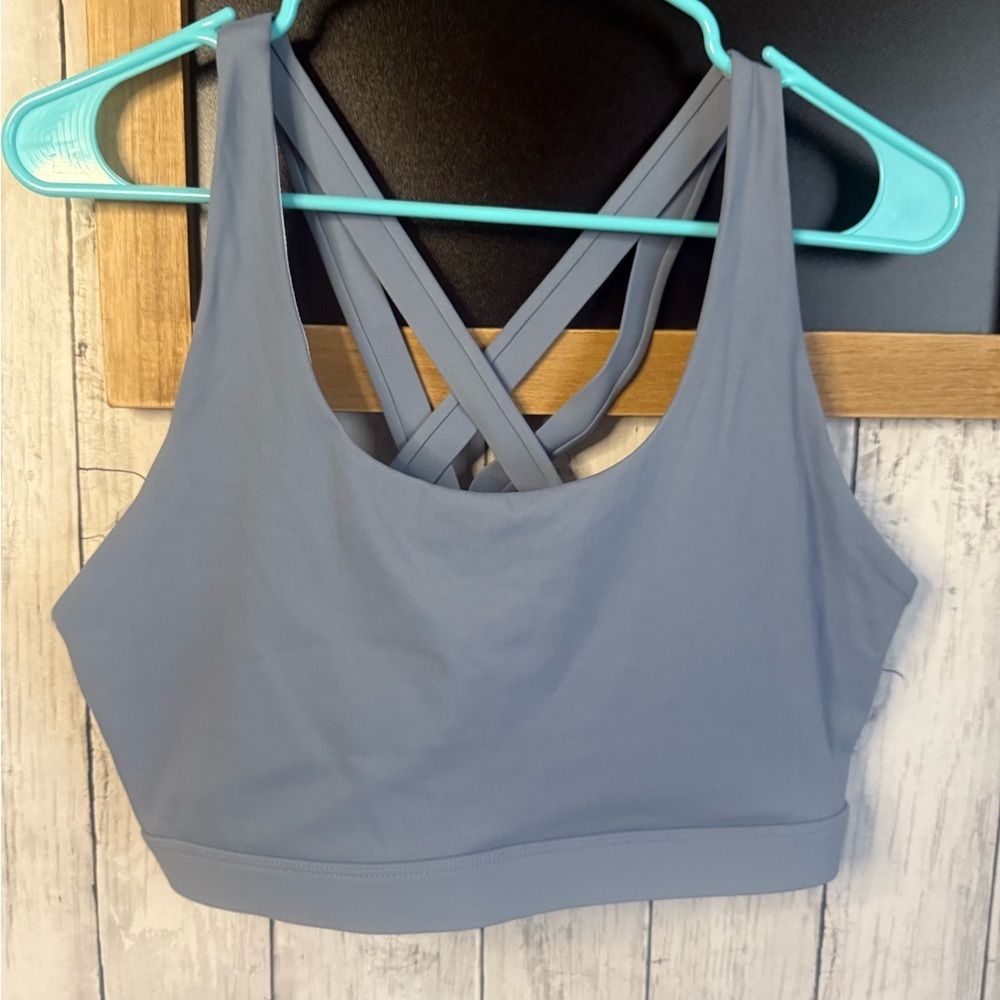 Women’s Sports Bra Gray Athleisure 2XL
